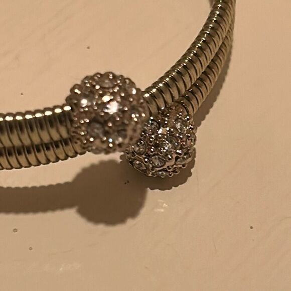 Thalia Sodi Gold Plated 14” Adjustable Wrap Bracelet With Rhinestones Classy NWT - Picture 2 of 8